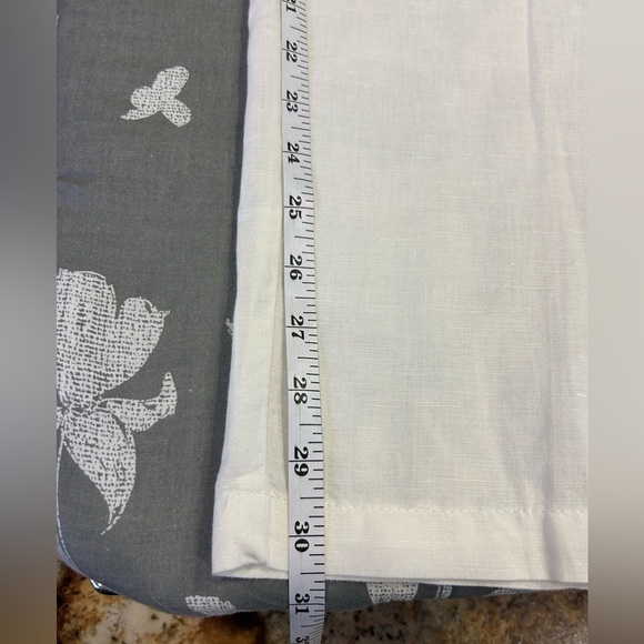 🤍”Liz Claiborne” NWT Women’s White Linen/Cotton Blend Pants w/ Pockets🤍 - Picture 11 of 13